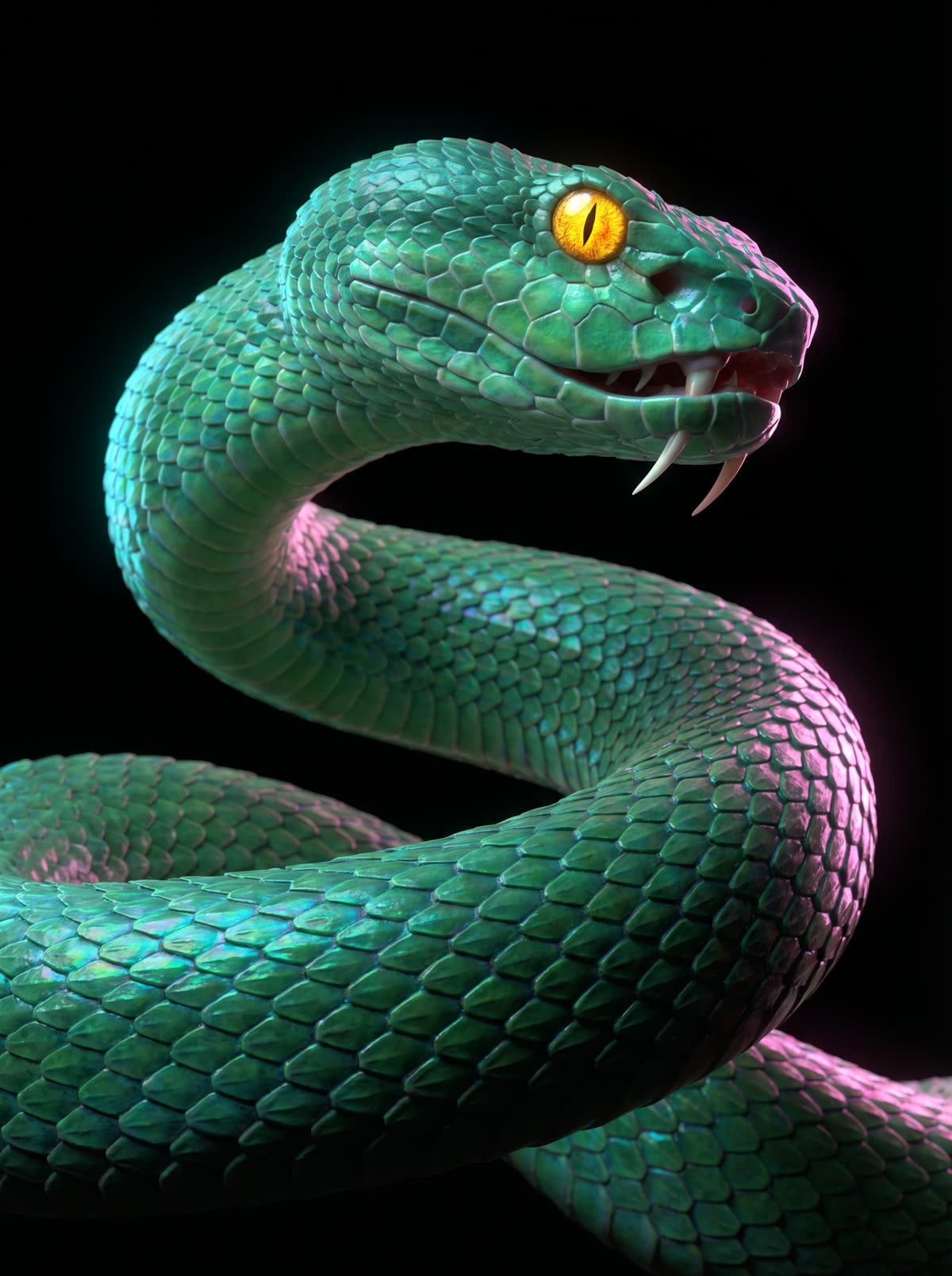 GRINCH Prime, emerald serpent portrait